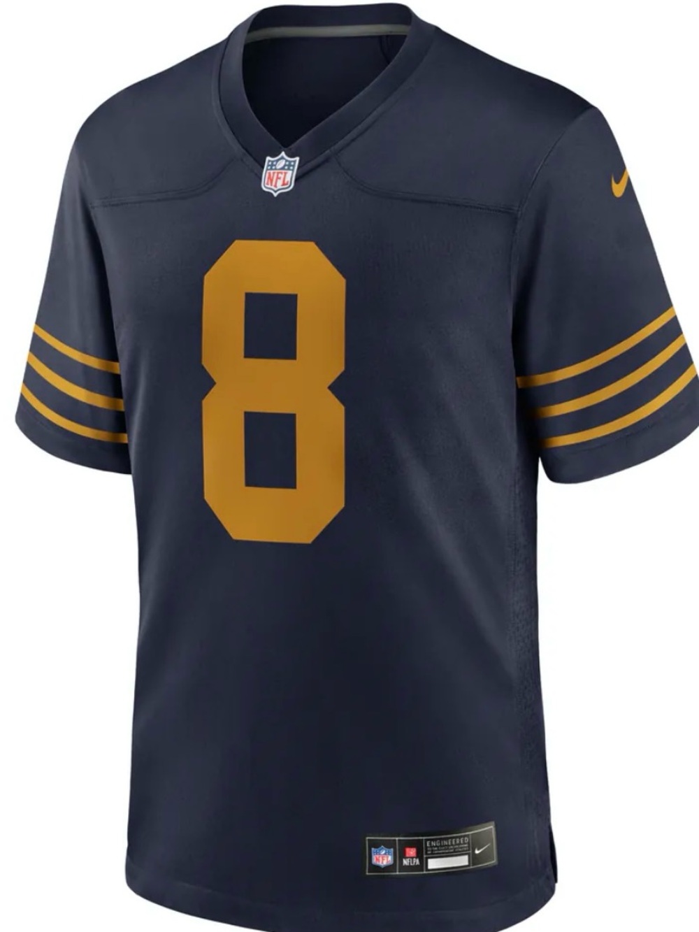 Men's Green Bay Packers Josh Jacobs Nike
Navy 1923 Classic Game Jersey. Size M.